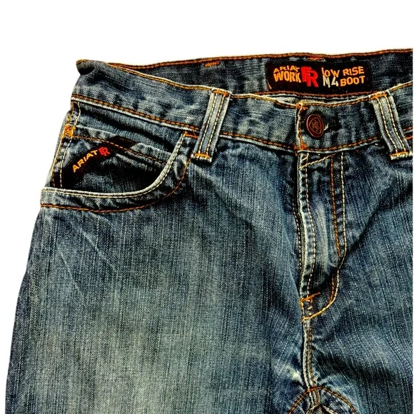 Ariat Men's M4 Work FR Low Rise Bootcut Jeans 30 x 3010 0484